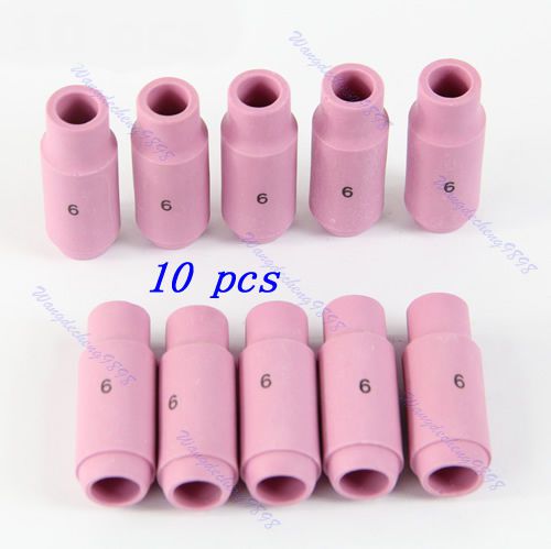 10pcs Useful 6# 10N48 TIG Torch Welding Alumina Cup WP17 18 26