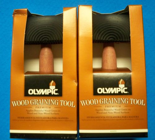 LOT of 2 NEW - PREMIUM OLYMPIC WOOD GRAINING TOOL 41699