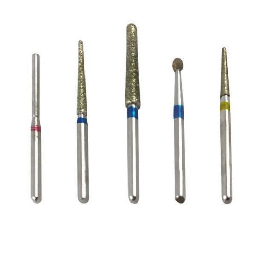 100 pcs dental diamond burs fg1.6m high speed handpiece/push button  m6 top for sale