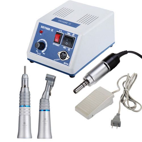 Dental lab marathon micro motor n3 35k rpm + straight handpiece + contra angle for sale