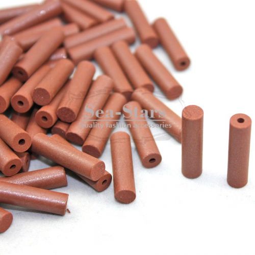 New 100 Pcs Dental Silicone Rubber Polishing Burs Silicone Polishers Brown Sale