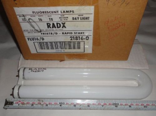 8 new radx t8 fluorescent lamps / bulbs 16 watts 21816-0