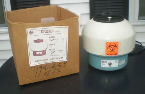 Drucker 6 Place Model 611B Laboratory Centrifuge W/Box