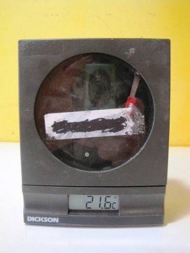 Dickson sl445c7 4&#034; temperature chart recorder c101 (4&#034; 0/45 7 day) used for sale