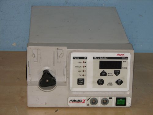 Stryker Endoscopy Hummer II Console ENT Micro Debrider 2 290-602-000