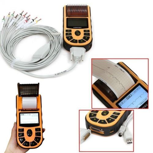 CE single channel digital ECG/EKG machine 6 Language version ECG80A