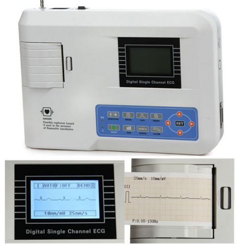 Contec digital portable ecg\ekg machine 1-channel 12-lead electrocardiograph,ce for sale