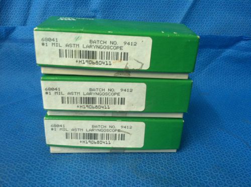 Welch Allyn 68041 MIL ASTM Laryngoscope Blade Lot of 3