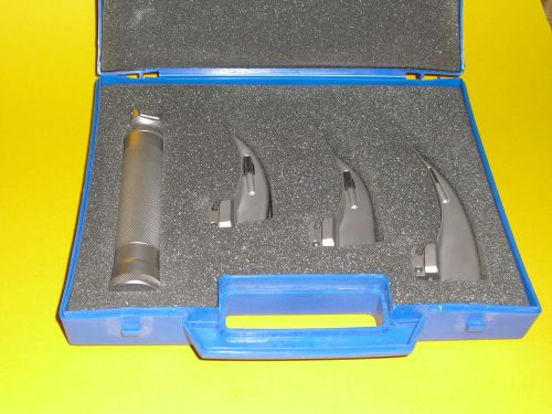 Medical Diagnostic Macintosh Conventional Laryngoscope complete Set HEUER