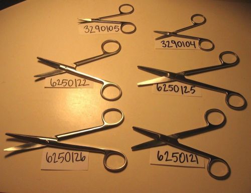 SET OF 6 SCISSOR (LEFT HANDED)