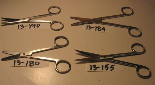 MAYO AND OPERATING SCISSOR SET OF 4 (13-190,13-184,13-180,13-155) (S)