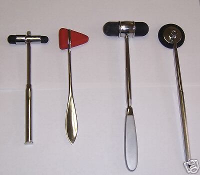 4 neurological hammer medic set chiropractic physical therapy for sale