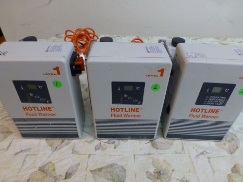 LEVEL 1 HOTLINE FLUID WARMER REF HL-90  3 AVAILABLE  115 volt