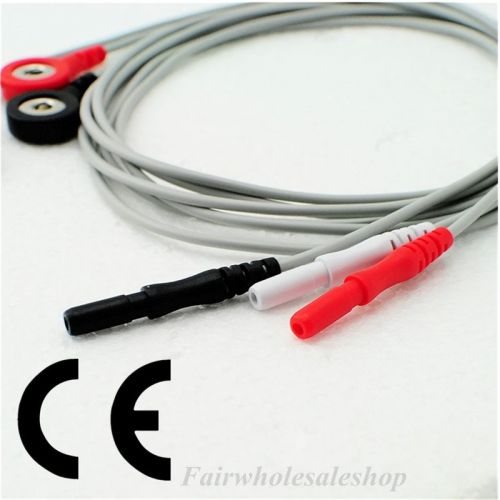 CE Colin, Criticare  3 lead ECG leadwire, Snap,Holter Recorder ECG Patient Cable