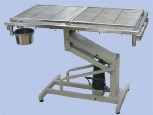 Veterinary surgical table dh03 stainless steel top hydraulic 220lb lifting new for sale