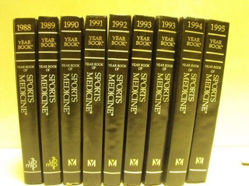 YEAR BOOK OF SPORTS MEDICINE 1988 THRU 1994 AMERICAN COLLEGE OF SPORTS MEDICINE