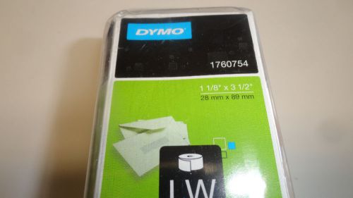 AA8:  Dymo 1760754 Clear Address Label 1 1/8&#034;x3 1/2&#034;