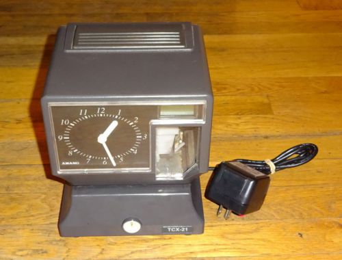 AMANO TCX-21 Electronic Time Clock