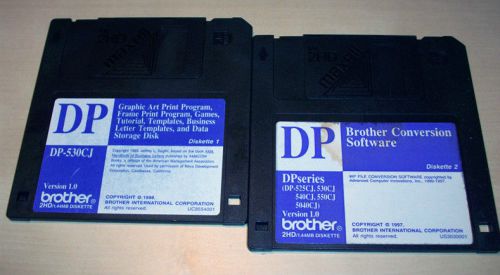 Brother Word Processor DP-530CJ Conversion Software Graphics Templates Games V1