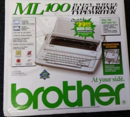 New brother ml-100 electronic typewriter daisy wheel 10 &amp; 12 pitch typing for sale
