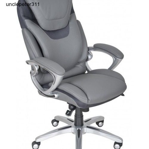 Italian Top Grain Leather Executive Chair Ergonomic Modern Adjustable Swivel