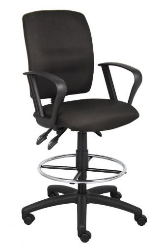 B1637 BOSS MULTI-FUNCTION DRAFTING STOOL WITH FOOTRING &amp; LOOP ARMS