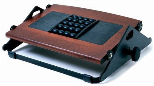 New humanscale foot machine 300b foot rest with massage balls - dark cherry for sale