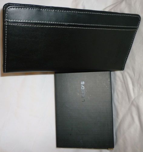 LEATHER DOCUMENT TRAVEL ORGANIZER BY LEEDS
