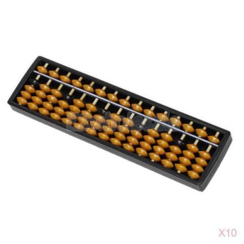 10x 15-Digit Abacus Arithmetic Soroban Calculating Tool School Math Learning Aid