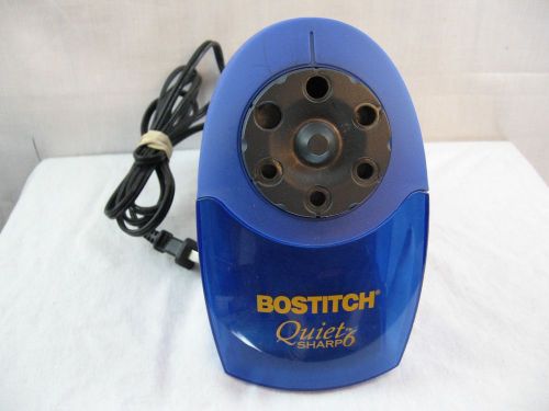 Bostitch Quiet Sharp 6 Pencil Sharpener Working Blue