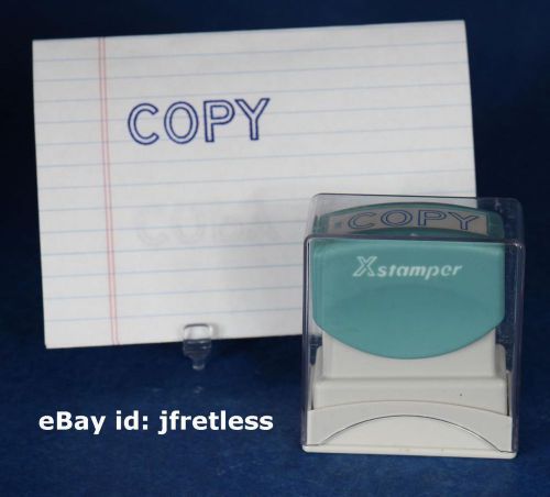 COPY Xstamper Blue Pre-Inked Self-Inking Rubber Stamp # 1006 X stamper FREE SHIP