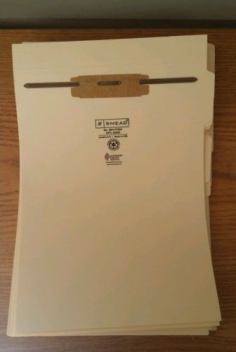 50 SMEAD Manila File Folder Dividers w/ Fastener End Tabs Ltr Size 2B11FDS5 NEW