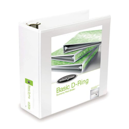 Basic Binder, ViewD-Ring, 4in, White W386-54WPP