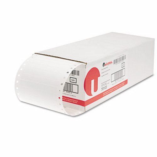 Universal Matrix Printer Labels, 1 Across, White, 5000/Box (UNV70103)