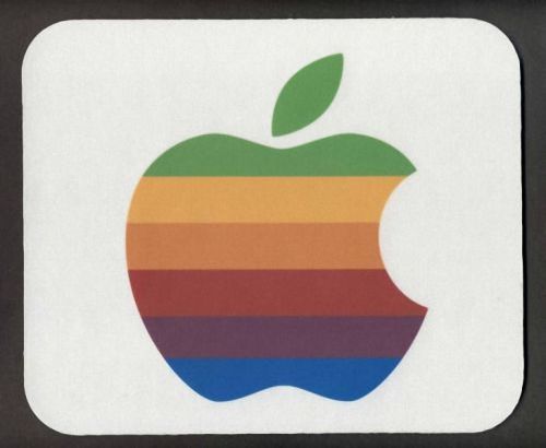 New APPLE COMPUTER Rainbow Apple Mouse Pad Mats Mousepad Hot Gift