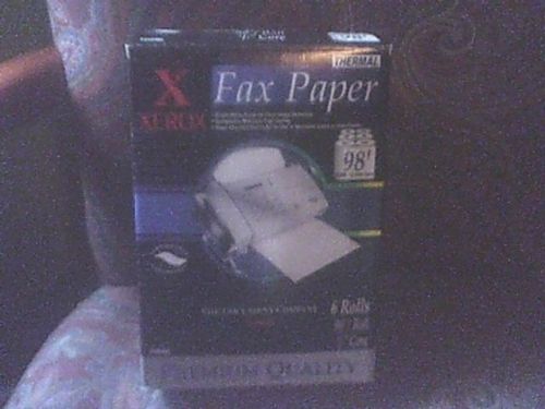 XEROX THERMAL FAX PAPER 5 ROLLS 98&#039; 1/2&#034; CORE PREMIUM QUALITY PTH0986