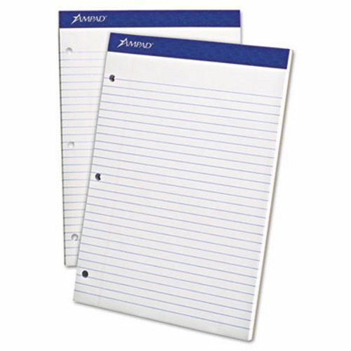 Ampad Dual Ruled Pad, Legal Rule, 8-1/2 x 11-3/4, White, 100 Sheets (TOP20244)