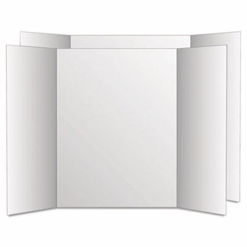 Eco Brites Too Cool Tri-Fold Poster Board, 36 x 48, Black/White, 6/PK (GEO27135)