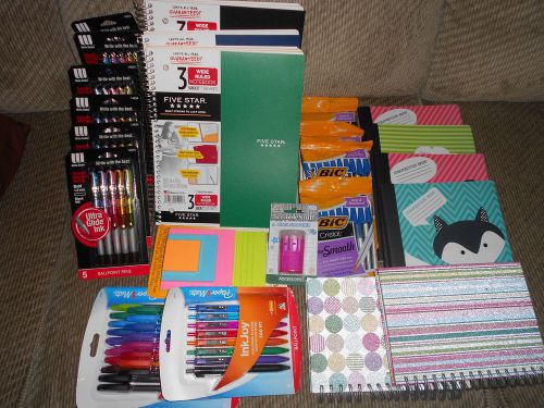 HUGE LOT* Inkjoy Pens ~Write Dudes Pens~ Post-It Notes Electric ~Composition bks