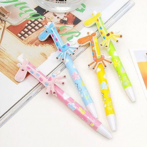 4pcs Giraffes design cute ball point pens Lovely animals