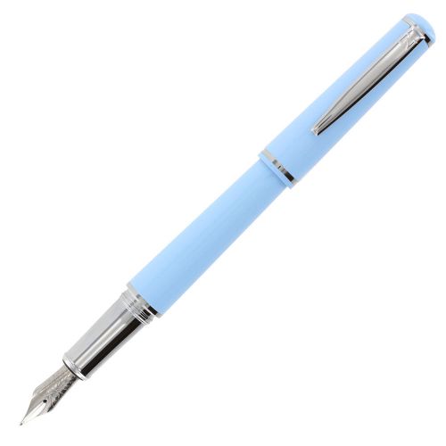 Nemosine fission classic blue fountain pen w/ ink converter- broad for sale