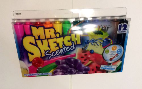 Mr. Sketch Scented Markers, Assorted Colors, 12 Pack (20072) New