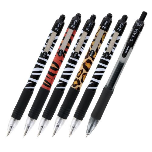 Zebra Pen Z-grip Ribbed Rubber Grip Retractable Ball Point Pens