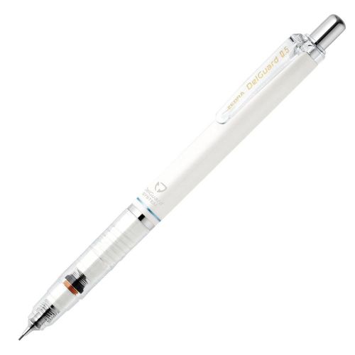 Zebra delguard mechanical pencil 0.5mm - white body for sale