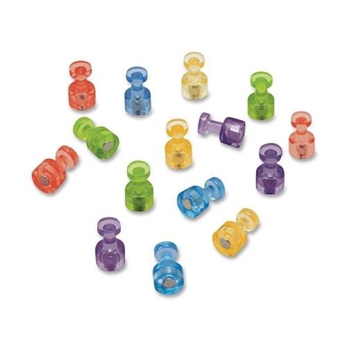 Quartet MPPC Magnetic Push Pins 1-1/2in Diameter 20/PK Assorted Colors