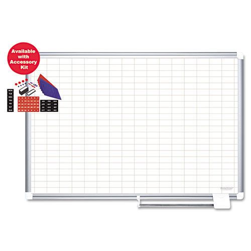 MasterVision MasterVision Grid Platinum Plus Dry Erase, 1x2&#034; - BVCCR1230830A