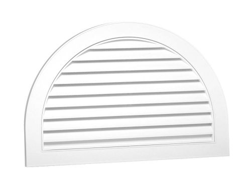 New duraflo 626095-00 22-inch half moon decorative gable vent, white for sale