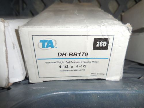 Ta standard weight, ball bearing, 5 knuckle hinge, 4.5 x 4.5  us26d, dh-bb179 for sale