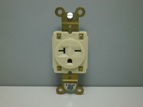 Hubbell HBL5461I 5461-I Specification Grade Single Receptacle 15A 2P 3W 250V