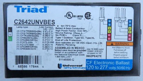 Triad c2642unvbes cf electronic ballast compact fluorescent t5 cfs cfm new for sale